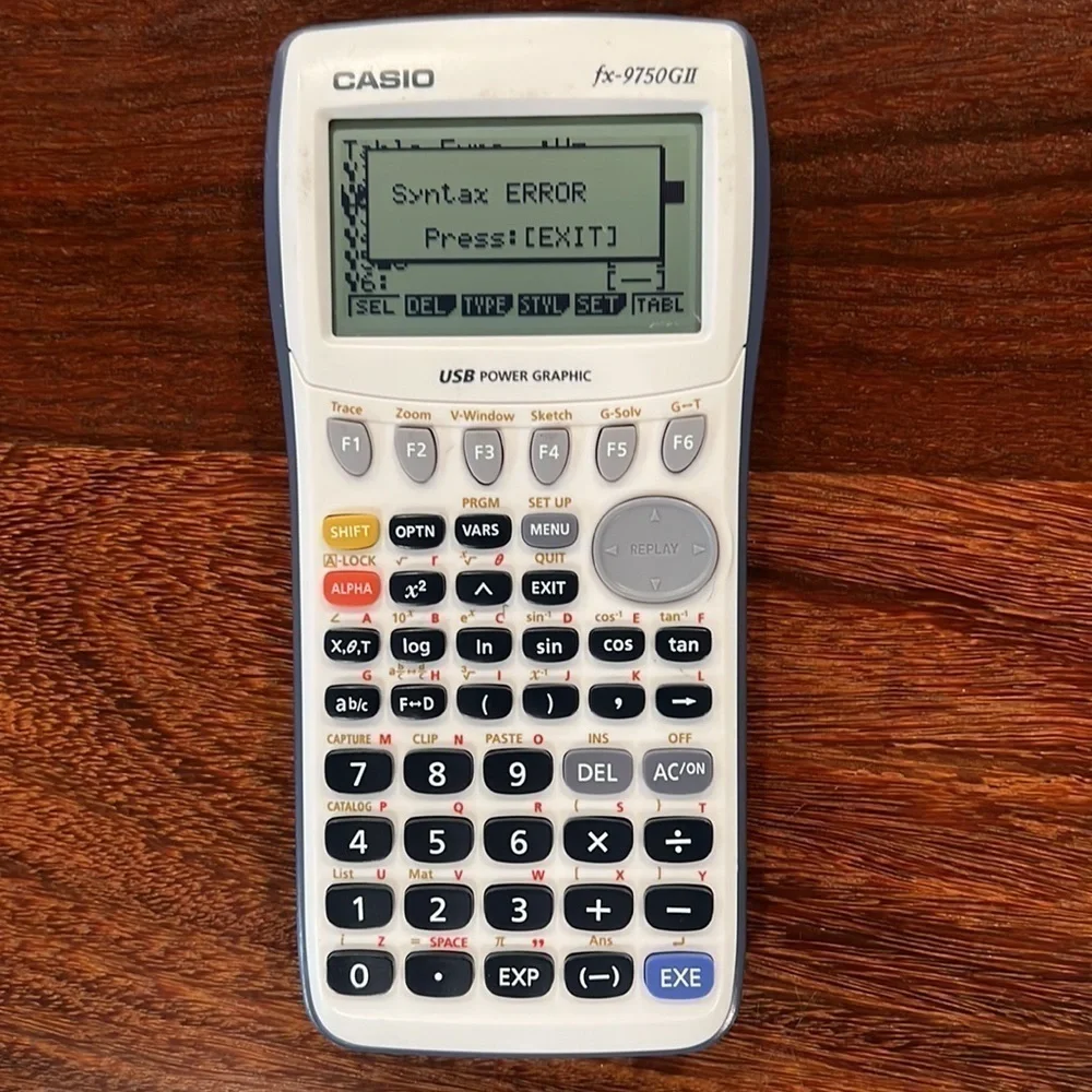 Casio fix-9750GII graphic calculator